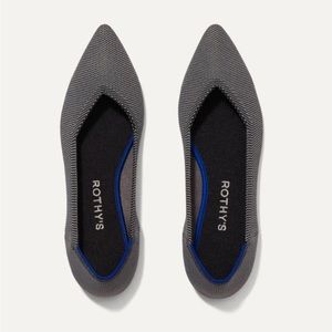 Rothy’s The Point in Cloud Grey Birdseye, size 11 (retired color way!)